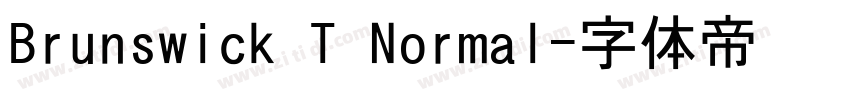 Brunswick T Normal字体转换